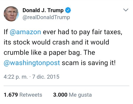 Trump Contra Amazon Solo Puede Quedar Uno En El Ring Tuit3