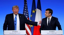 Trump y Macron acuerdan trabajar juntos para dar con una solución a la crisis con Corea del Norte