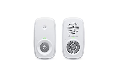 Motorola Nursery AM21/MBP21 - Vigilabebés Audio - Vigilabebés digital con tecnología DECT para la vigilancia de audio - Alcance de 300 metros - Micrófono de alta sensibilidad - Blanco