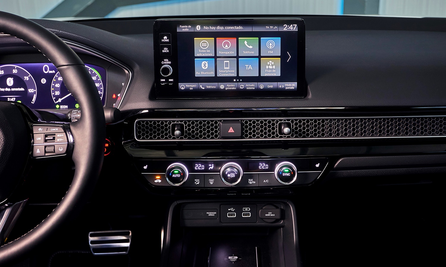 Honda Civic e:HEV pantalla central
