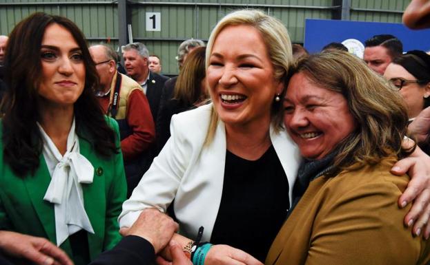 La candidata del Sinn Féin a las elecciones de Irlanda del Norte, Michelle O'Neill./REUTERS