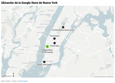 Hemos ido a la Google Store de Nueva York. Decir que es una copia de la Apple Store sería injusto