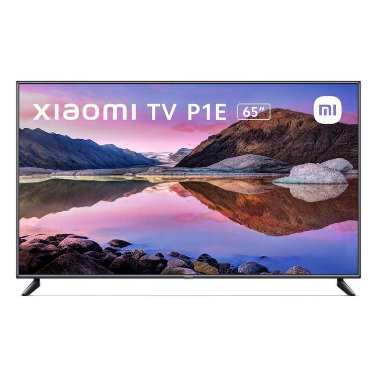 TV LED 65" - Xiaomi TV P1E, UHD 4K, Quad A55 1.5 GHz, Smart TV, Android TV, 20 W, Dolby Audio™, DTS-HD®, Negro