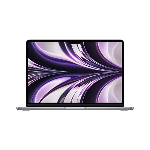 2022 Apple Ordenador Portátil MacBook Air con Chip M2 de Apple: Pantalla Liquid Retina de 13,6 Pulgadas, 8GB de RAM, 256 GB de Almacenamiento SSD, Teclado retroiluminado, Color Gris Espacial