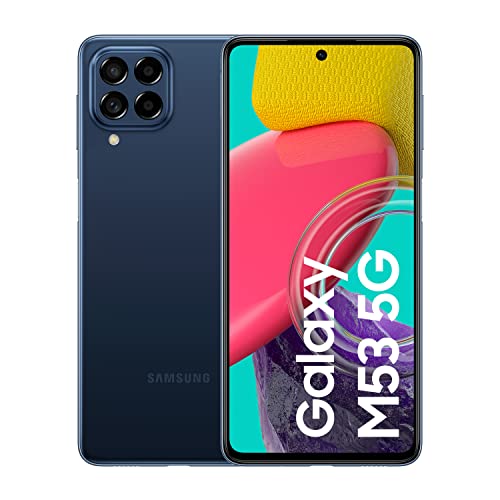 Samsung Galaxy M53 5G - Teléfono Móvil, Smartphone Android con 8 GB de RAM, 128 GB de Almacenamiento, Azul (Versión Española)
