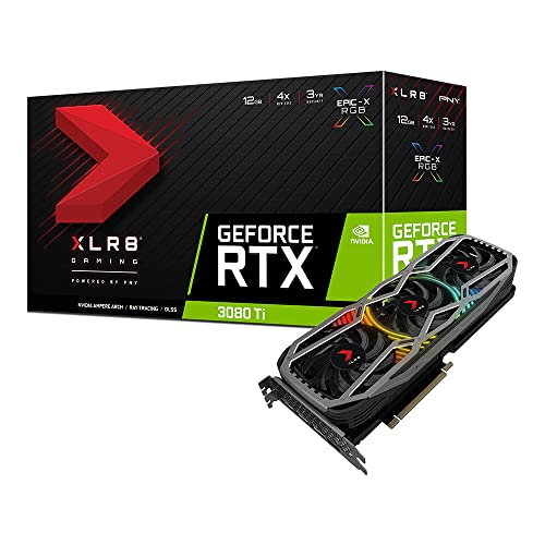 PNY Tarjeta gráfica GeForce RTX™ 3080 Ti 12GB XLR8 Gaming Revel Epic-X RGB™ Triple Fan