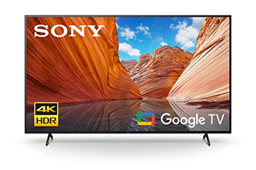 Sony KD50X80J - Smart TV de 50" con 4K Ultra HD, Google TV, Processor X1, Triluminos Pro, HDR (modelo 2021, color negro)