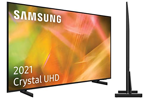 Samsung 4K UHD 2021 55AU8005- Smart TV de 55" con Resolución Crystal UHD, Procesador Crystal UHD, HDR10+, Motion Xcelerator, Contrast Enhancer y Alexa Integrada, Color Negro