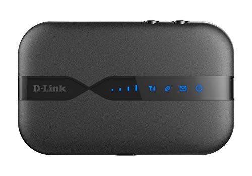D-Link DWR-932 - Router móvil 4G para SIM de datos (4G/LTEhasta 150 Mbps, 3G, WiFi N300, 300 Mbps a 2.4 GHz, WPS, batería 2000 mAh, WPA2), color negro