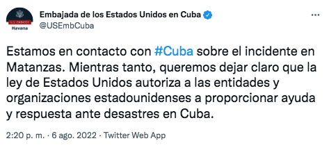 incendio Cuba