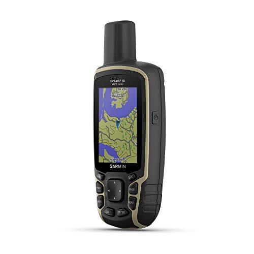 Garmin GPSMAP 65 - GPS de Mano Resistente con sensores de navegación y mapas TopoActive de Europa