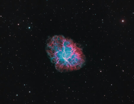 The Crab Nebula In Hydrogen And Oxygen