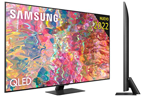 Samsung TV QLED 4K 2022 55Q80B - Smart TV de 55" con Resolución 4K, Direct Full Array, Quantum HDR 1500, 60W Dolby Atmos, Procesador QLED 4K y Motion Xcelerator Turbo+.