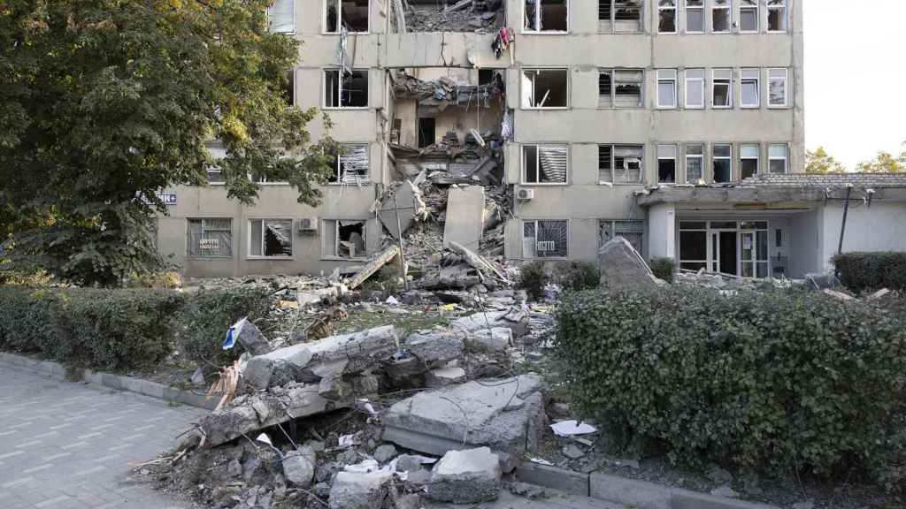 Destrucción en Mykolaiv.