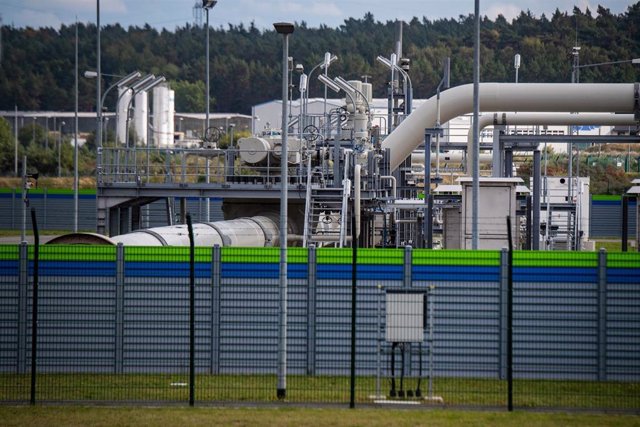 Una instalación receptora del gasoducto Nord Stream 2 en Lubmin, Alemania