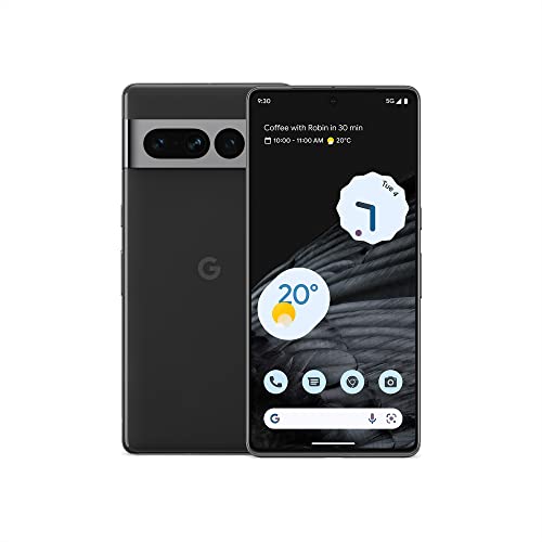 Google Pixel 7 Pro - Teléfono móvil 5G Android Libre con teleobjetivo, Objetivo Gran Angular y batería de 24 Horas de duración - 128GB - Obsidiana