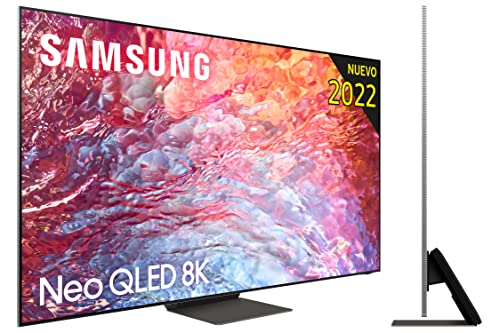Samsung TV Neo QLED8K 2022 65QN700B-SmartTV de65"con Resolución8K,Quantum Matrix Technology Pro,Procesador Neural8K Lite con Inteligencia Artificial,Quantum HDR2000,60W Dolby Atmos y Alexa Integrada
