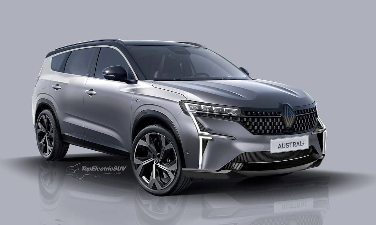 Renault Grand Austral 7 seater rendering by TopElectricSUV - Renault Austral+ 7 seater rendering by TopElectricSUV