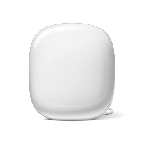 Google Nest WiFi Pro, Wi-Fi 6E: Sistema de Wi-Fi para el hogar fiable con Buena Velocidad y Cobertura en Toda la casa, Router Wi-Fi en Malla, Nieve
