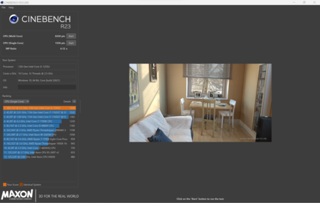Cinebnch R23 Captura Surface Pro 9