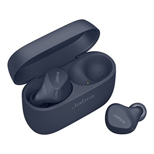 Jabra Elite 4 Active - Auriculares Inalámbrico Bluetooth In-Ear con Ajuste Activo Seguro, 4 Micrófonos Integrados, Cancelación de Ruido Activa, Tecnología HearThrough Ajustable, Color Azul Marino