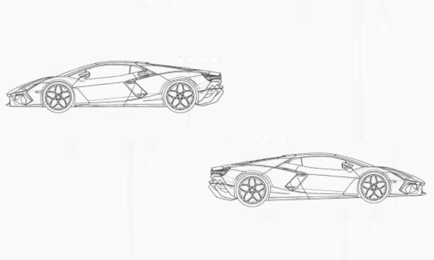 Lamborghini Aventador replacement patent images