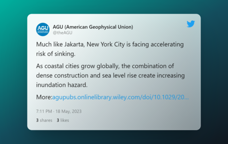 Tweet By Agu American Geophysical Union