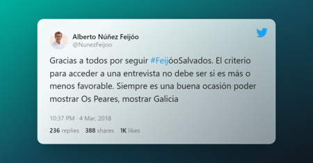 Tweet By Alberto Nunez Feijoo 1