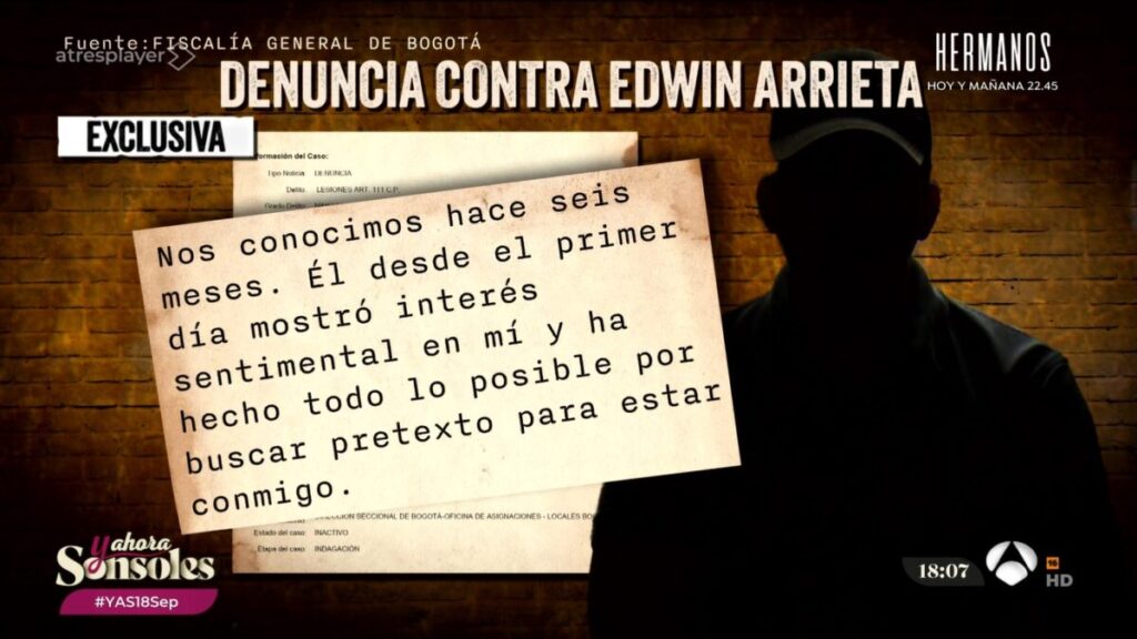 Relato de un acosado por Edwin Arrieta.