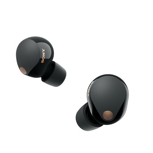 SONY WF-1000XM5 Auriculares Inalámbricos In-Ear con Noise Cancelling, Bluetooth, hasta 24h de autonomía y Carga rápida, IPX4, compatibles con iOS y Android - Negro