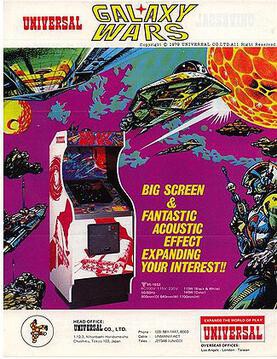 Galaxy Wars 1979 Arcade Flyer