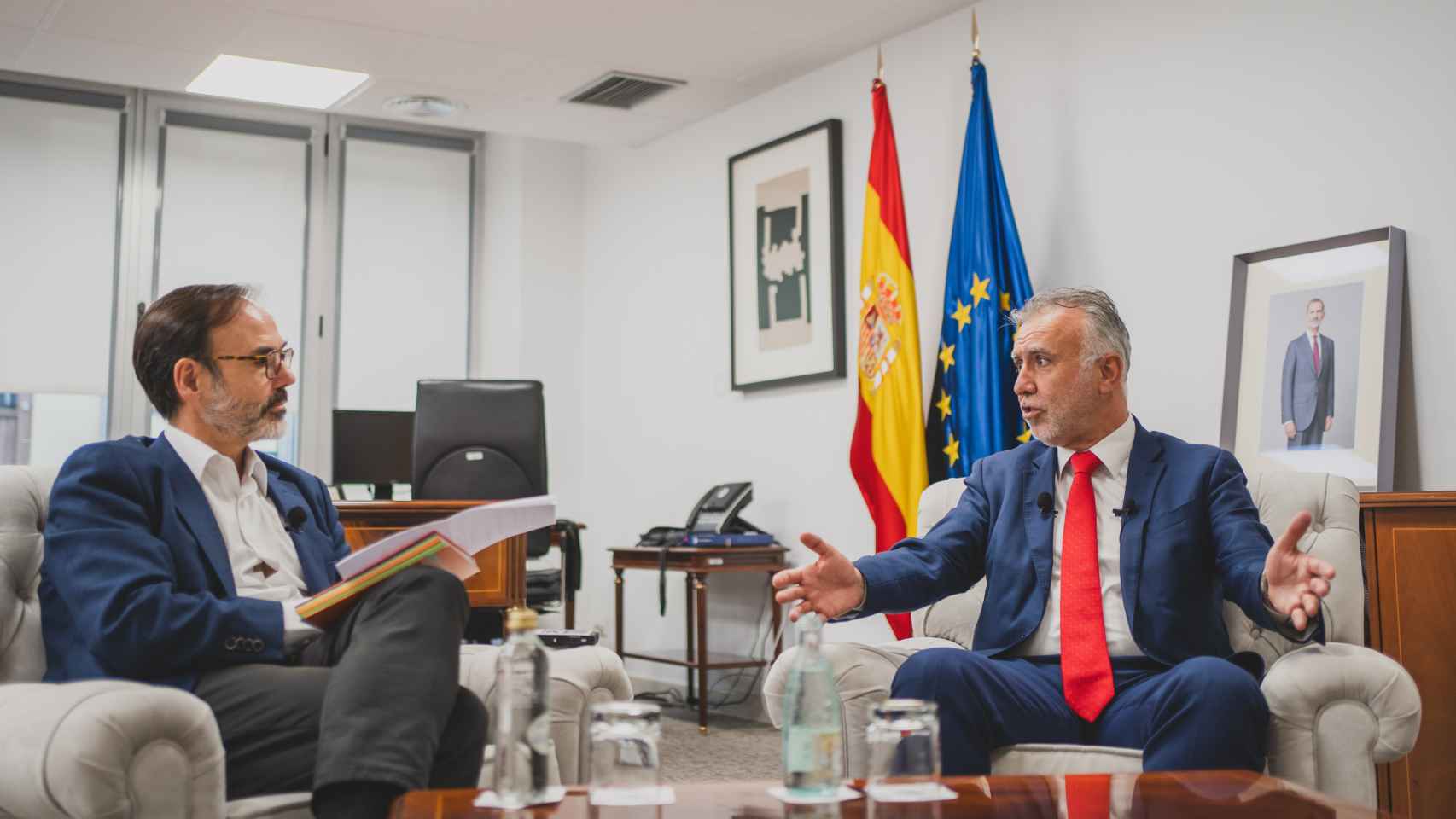 El ministro de Política Territorial, durante la entrevista con Fernando Garea para EL ESPAÑOL.