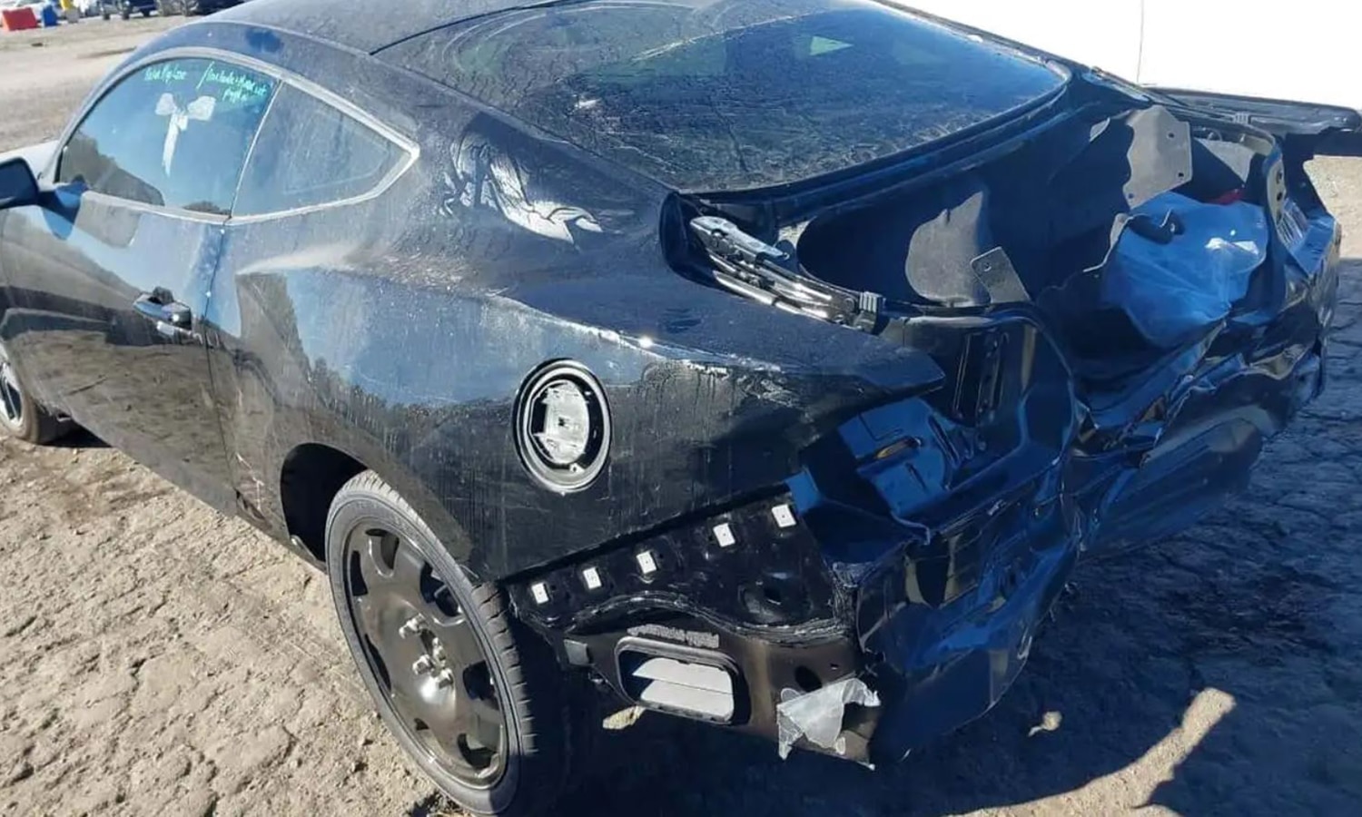 Accidente Ford Mustang 25 kilómetros