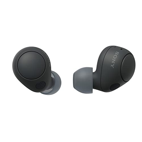 Sony WF-C700N Auriculares Inalámbricos con Bluetooth, Cancelación de Ruido (Pequeños, Ligeros y con conexión multipunto, IPX4, hasta 20 HR de autonomía, Carga Rápida, iOS & Android) Negro