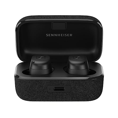 Sennheiser MOMENTUM True Wireless 3 - Auriculares intraurales Bluetooth para música y llamadas con cancelación de ruido adaptativa y batería de 28 horas de duración, negros