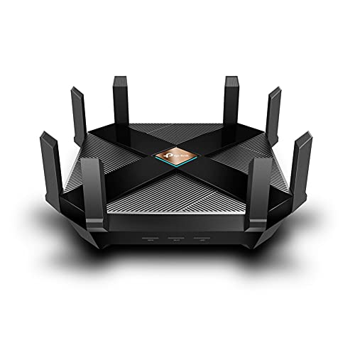 TP-Link Archer AX6000 - WiFi 6 Router, Tri-Band Gaming Router WiFi, MU-MIMO, Una CPU 1.8 GHz Quad-Core y 2 co-procesadores, hasta 5952 Mbps: 4804 Mbps (5 GHz) and 1148 Mbps (2.4 GHz)