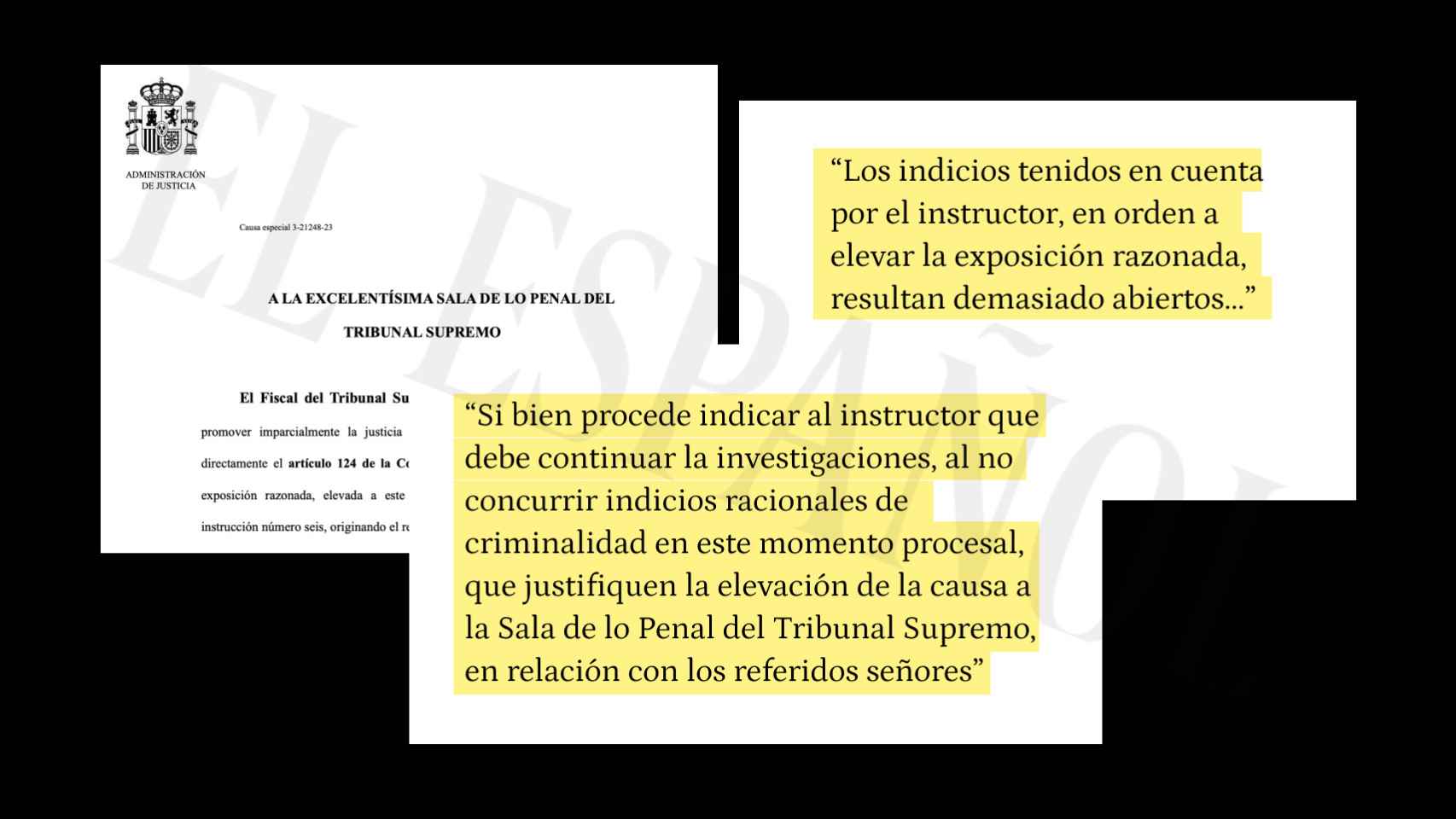 Imagen de la propuesta de informe del fiscal Redondo./