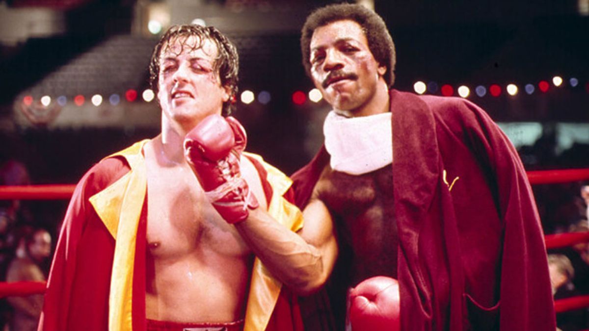 Sylvester Stallone trabajó con Carl Weathers en las primeras cuatro películas de 'Rocky'.
