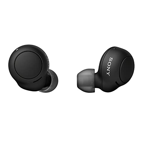 Sony WF-C500 - Auriculares "True Wireless", Hasta 20 horas de autonomía con funda de carga, Compatible con Voice Assistant, Micrófono incorporado para llamadas telefónicas, Conexión Bluetooth, Negro