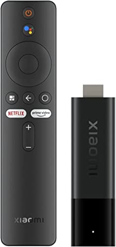 Mi TV Stick 4K, Reproductor Portátil de Contenidos Streaming, 2GB de RAM, 8GB de Memoria Interna, Android 9.0, Mando Incorporado